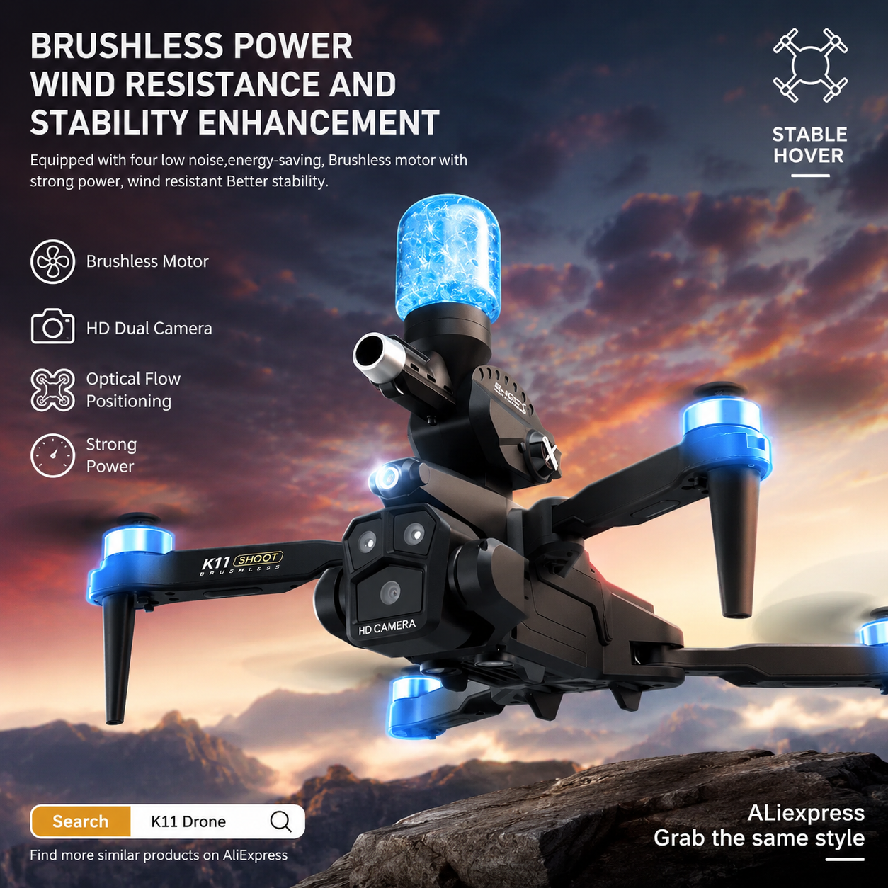 K11MAX Drone with Water Bombs  - огляд і ціна Drone Photogrammetry