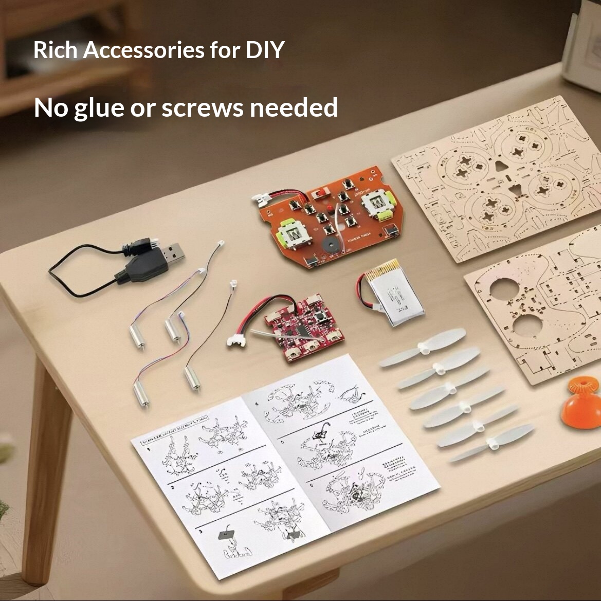 2026 New Wooden DIY Assembled  - огляд і ціна Drone Aerial Photography