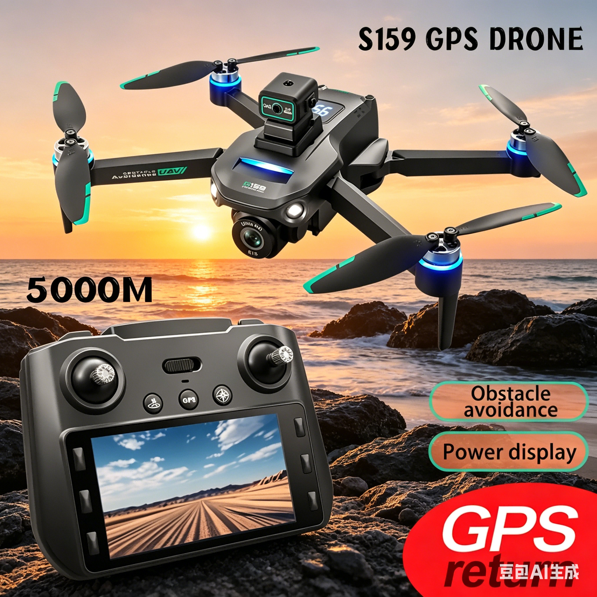 S159 GPS Drone 4K Profesional  - огляд і ціна Drone Lidar